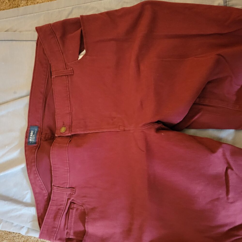 Maroon Jeans - Picture 2 of 3